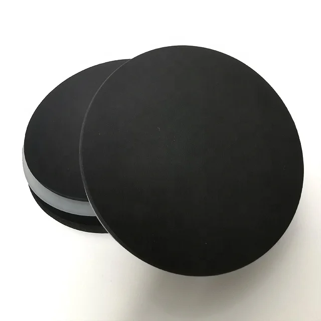  Custom size and color black bamboo lid for glass candle