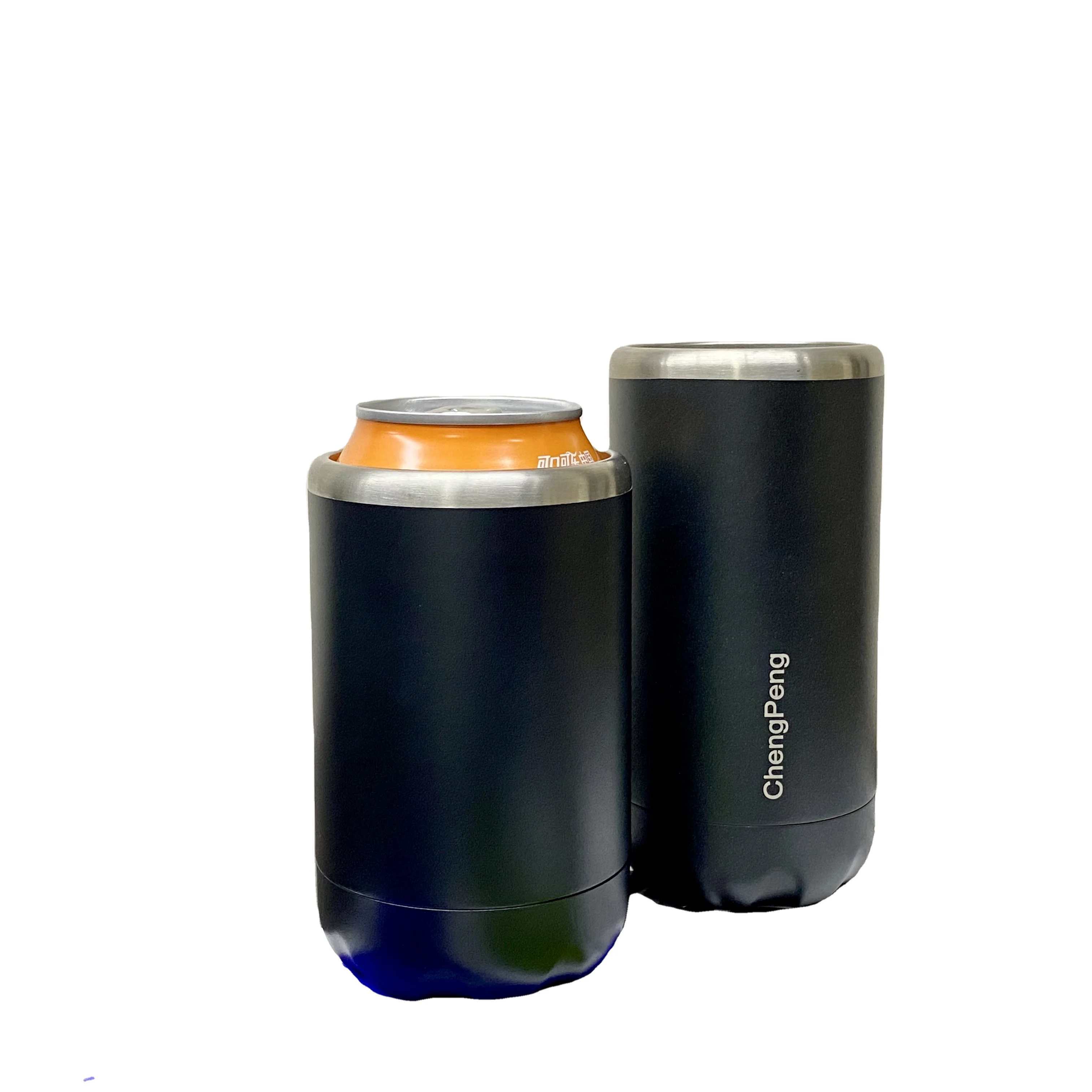 Hot Selling 12oz Double Wall OEM Stainless Steel Vacuum Insulated Beer Can Cooler Skinny Can Cooler