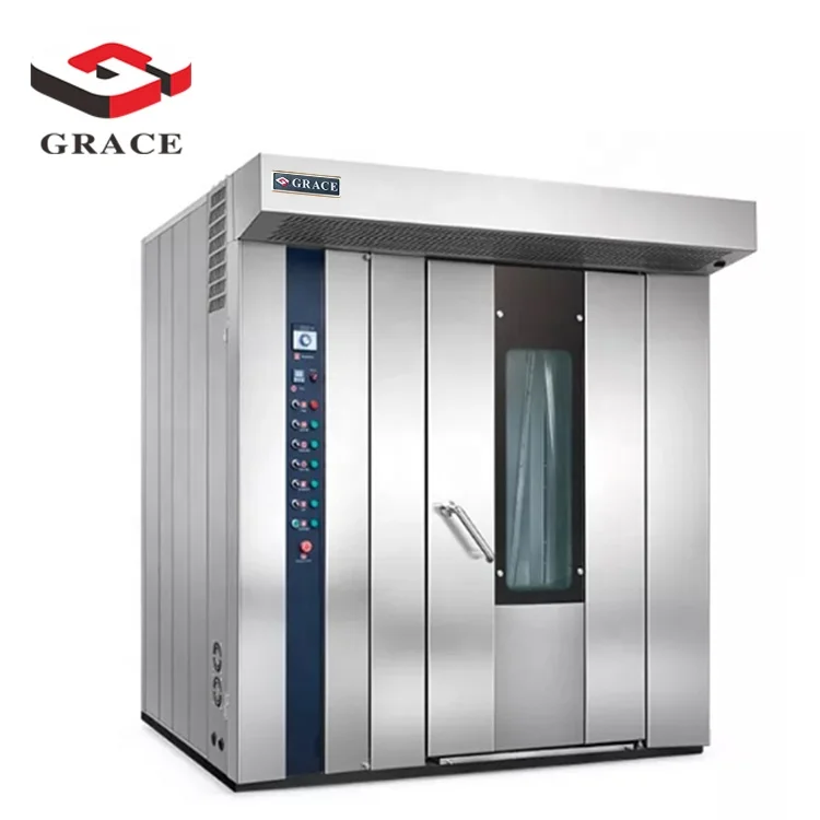 Коммерческое оборудование для выпечки Grace 32 лотка вращающаяся газовая печь на