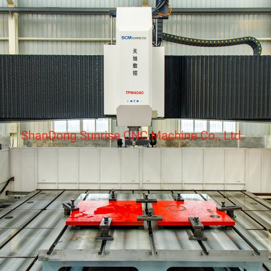 TPM4040 Single-Spindle  High Speed CNC drilling machine for steel plates, flange and tube sheets, steel structure