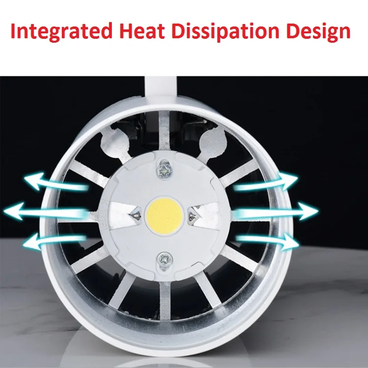 12W 20W 30W 40W COB Led Tracklight Shop Focus Lamp Rail Spot Lighting Fixtures Spotlights Linear Magnetic Rail Tracking Lamp