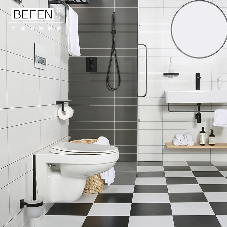 Professional design bathroom wc wall hung toilet rimless and washdown