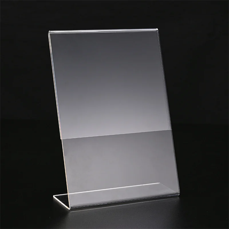 Slant Back Acrylic Sign Holder 8.5 X 11 Inches Stands For Display Flyer Holder Menu Holder Paper Stand
