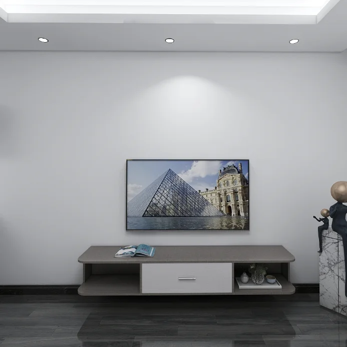 Living room furniture unit wooden wall mounted console stand modern tv cabine