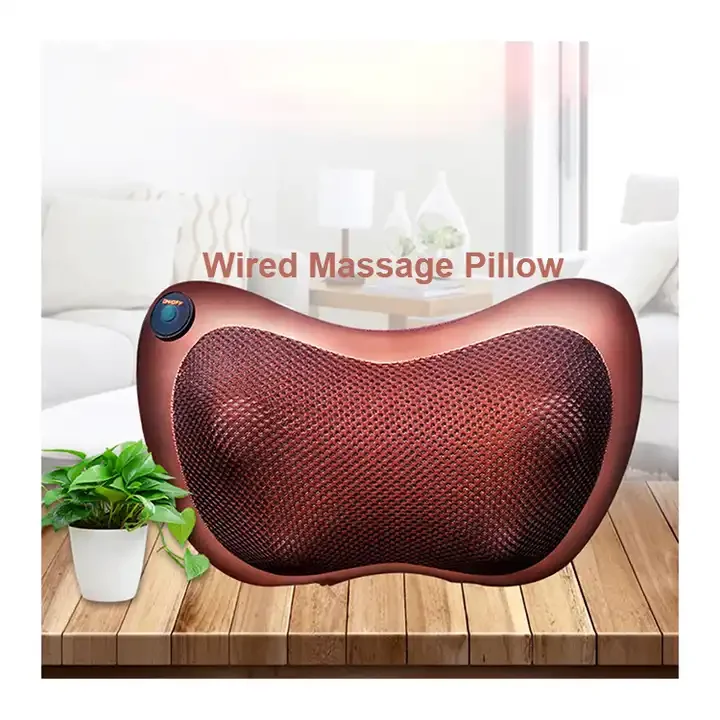 neck shoulder back vibrating massager pillow,  neck pain relief relaxer massage pillow healthy smart