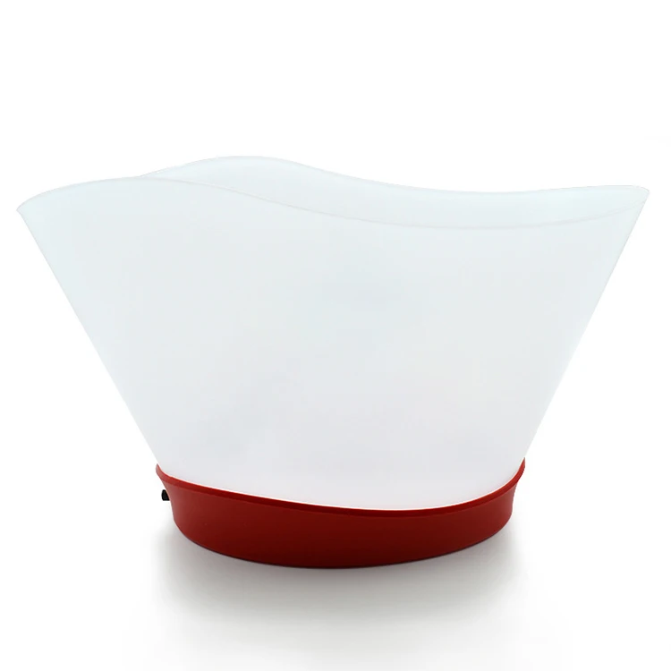 Acrylic Material Plastic Waterproof Color Changing Light Up Ice Bucket Beer Led Ice Bucket New Mold Led Ice Bucket For Grey Goos