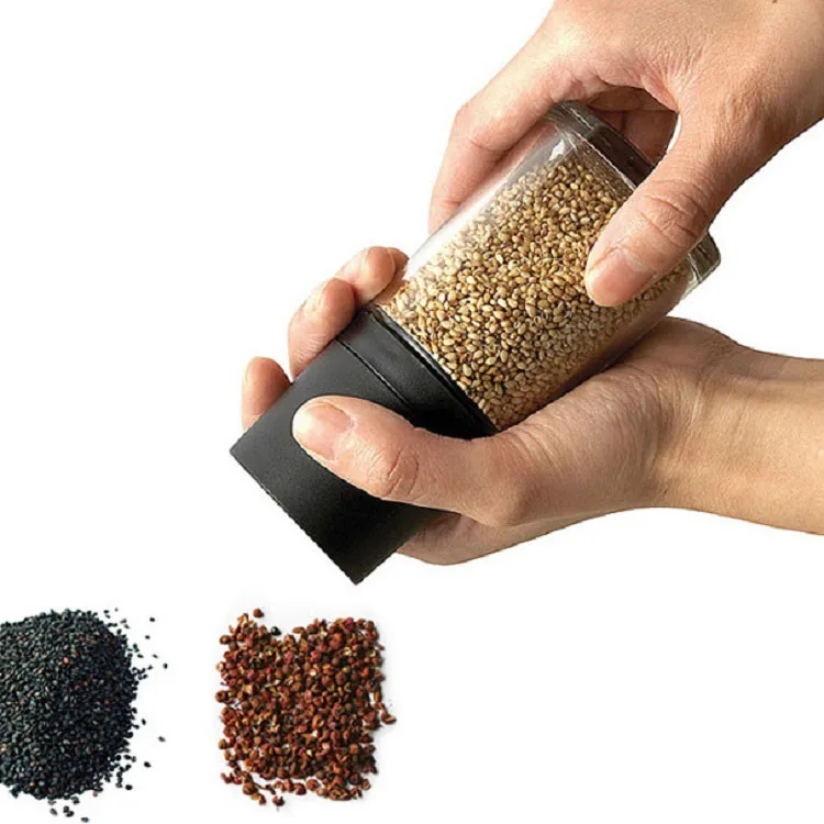 Wholesale Ceramic Core Grinder Glass Bottle Salt Mill Chili Spice Grinder