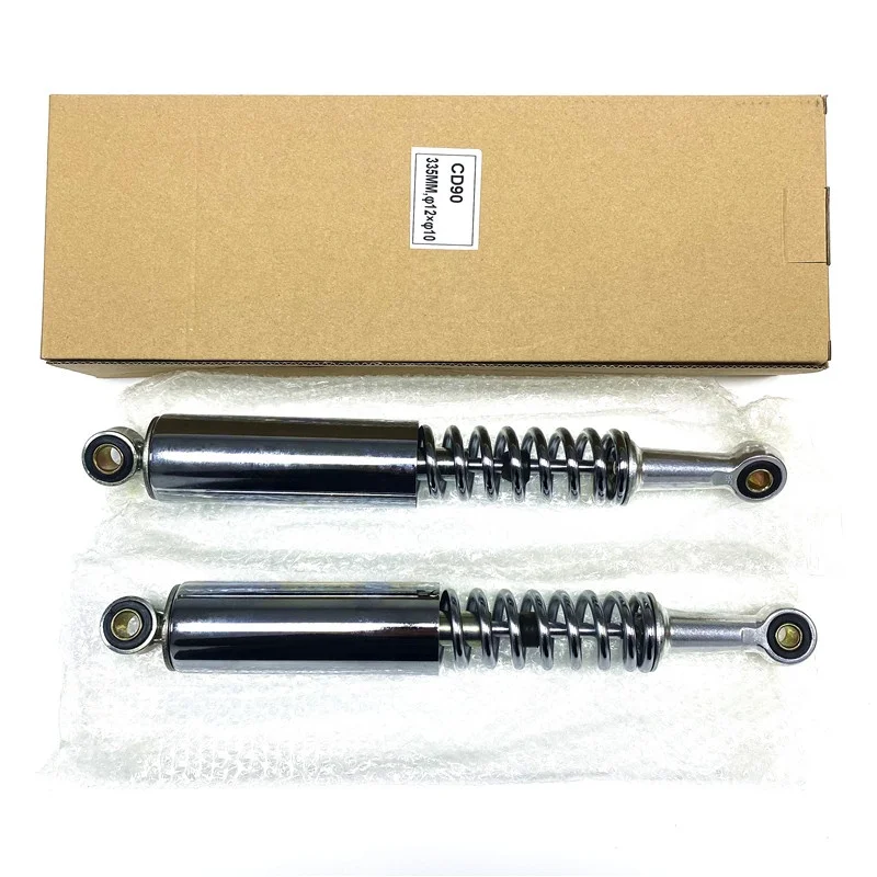 Rear Shock Absorbers for Honda CD90 CD 90 Shocks Chrome 335mm