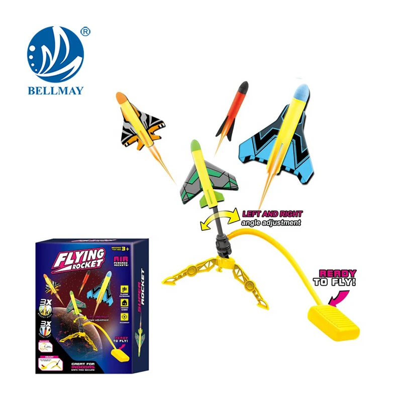 Bemay Toy Sports  Plane Launcher Air Pump Rocket Toys For Kids Outdoor And Indoor Toys Games