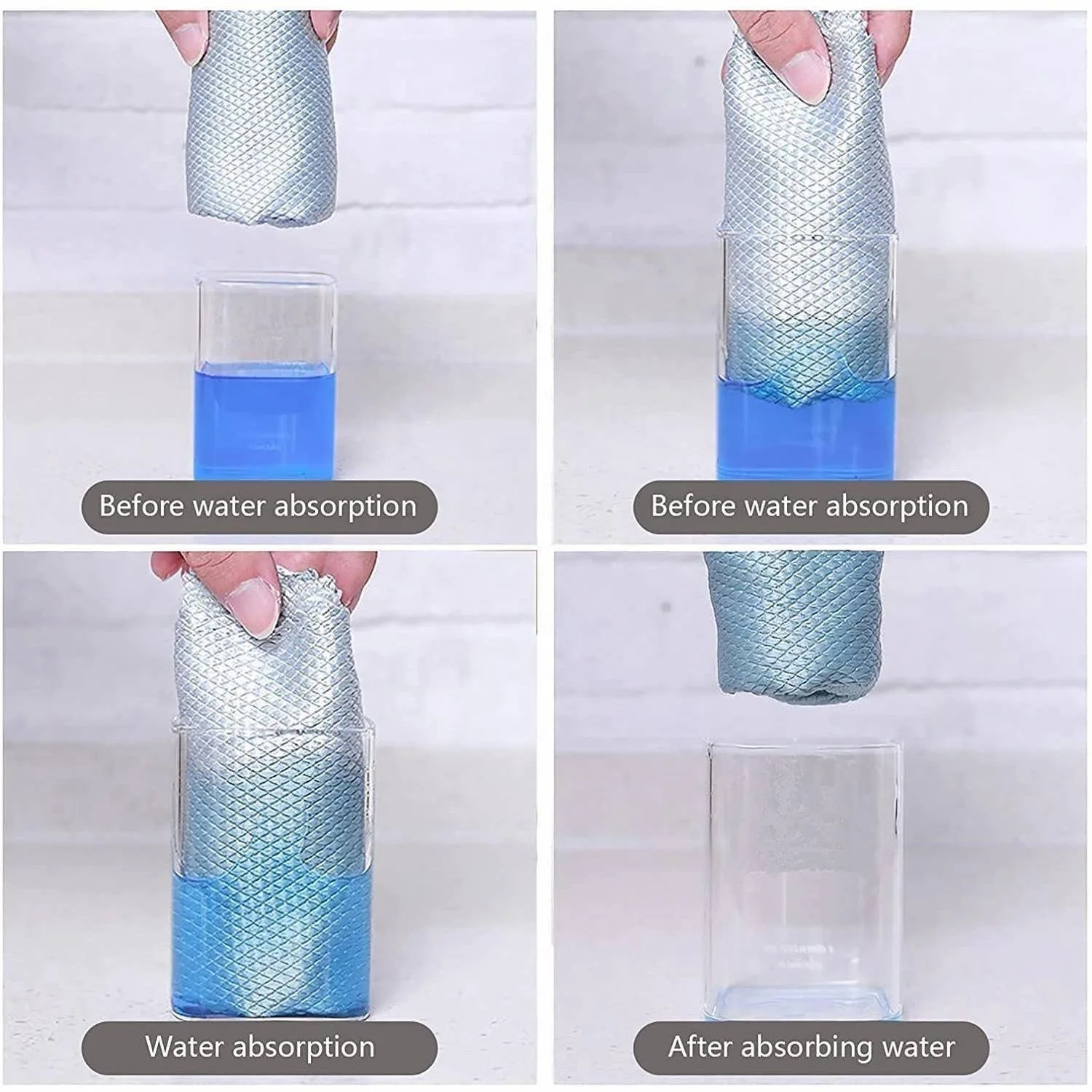 Microfiber Kitchen Wiping Rags Super Absorbent Cleaning Cloth Home Washing Dish Cleaning Towel