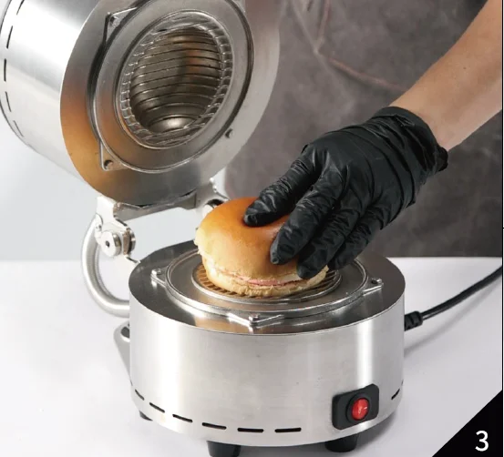 Miles 2024 UFO burger maker  ice cream sandwich maker other snack machines for restaurant CE approvedgelato press panini maker