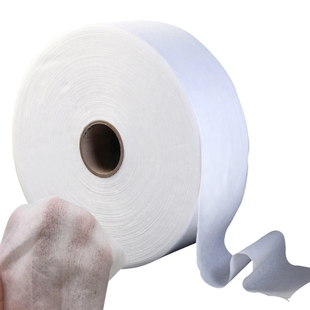 
JUHUA Cheap Price Pure Cotton Nonwoven Spunlace Fabric for wet Tissue 