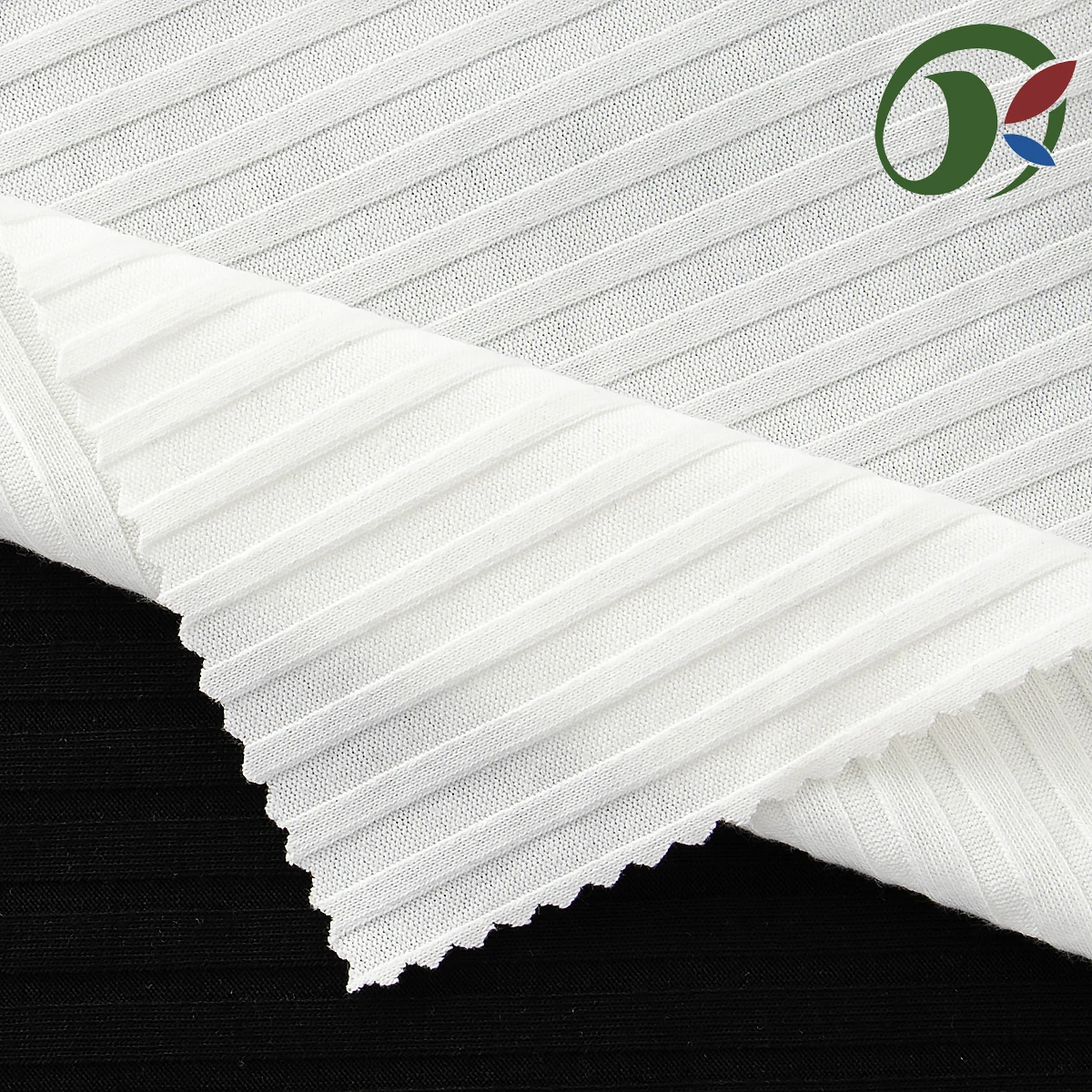 Multi color 7 * 6 ribbed knitted fabric, polyester spandex elastic fabric