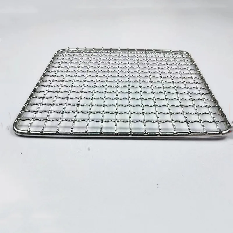 Korean barbecue rack for grilled fish and chicken stainless steel bbq grill net bbq mesh mat