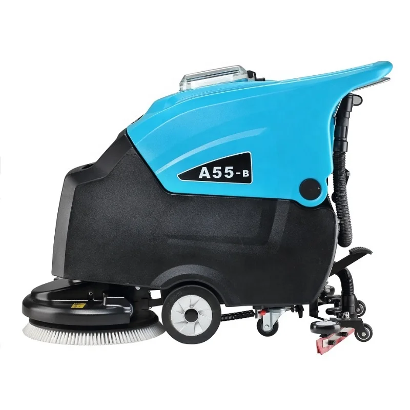 China factory supply price stock new design auto multifunction smart wireless manual rubber floor scrubber machine for office