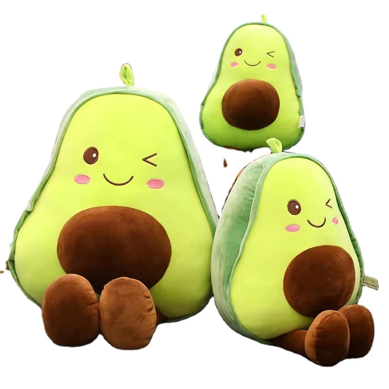 Hot Sale Kawaii Soft Plush Avocado Cute Fruit Avocado Plush Toy Avocado Stuffed Toy