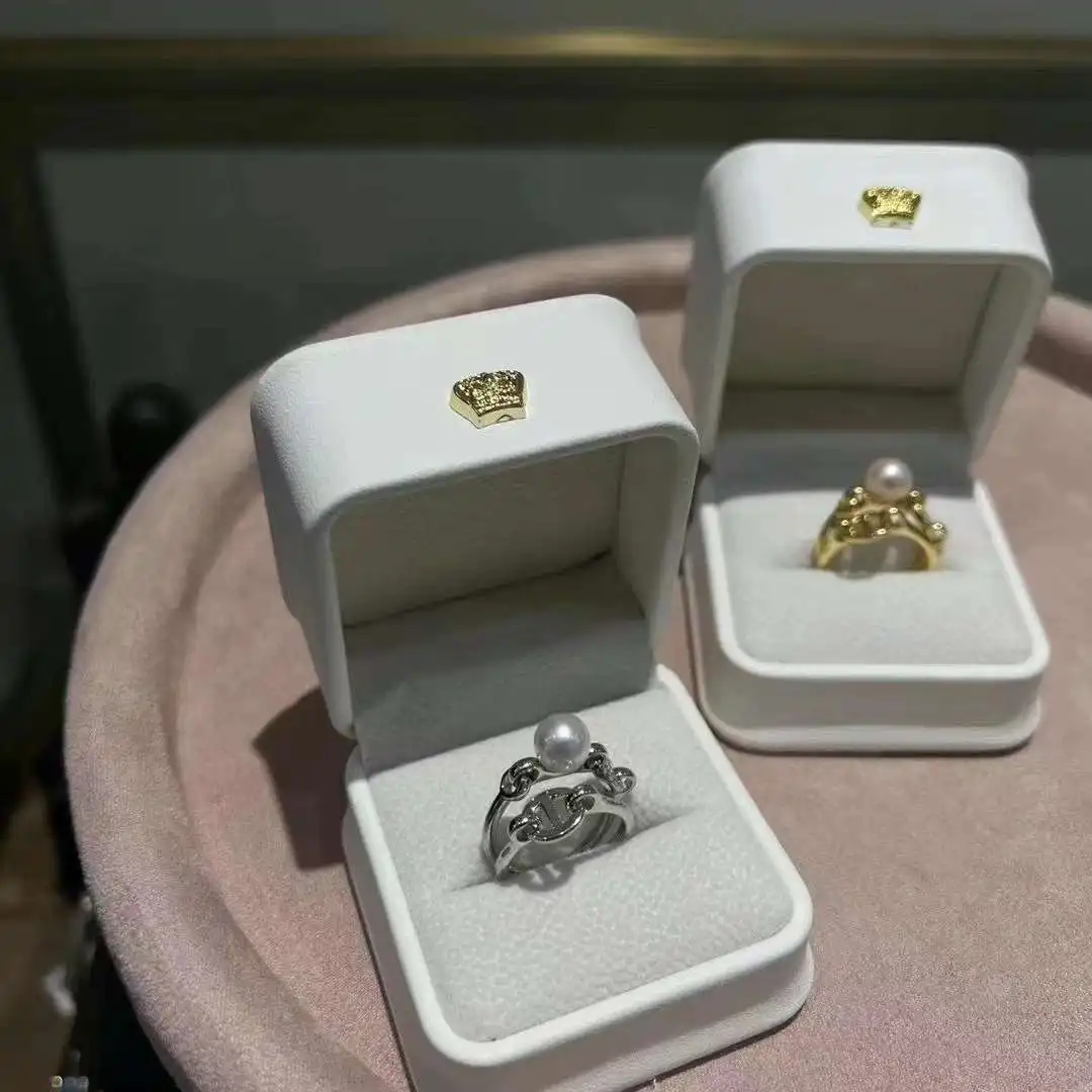 Optional Ring Round AKOYA Pearl Ring Freshwater Pearl Trendy Beizhijia Natural Girl Gift Special Offer Gold and Silver Two Color