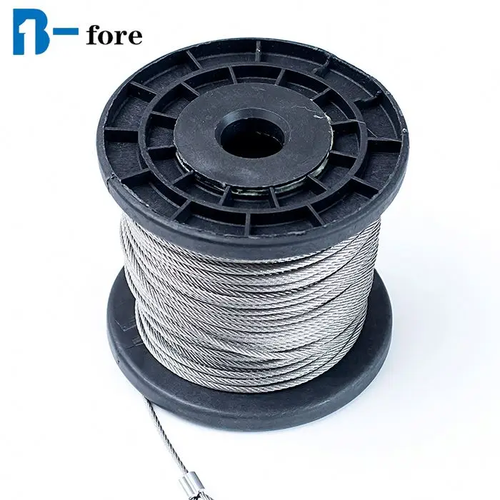 
7x19 7x7 1x19 sus 316 Stainless Steel wire rope 