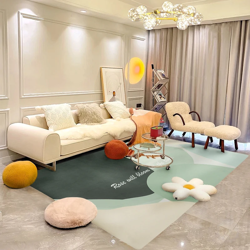 SHENGDE Custom Bedroom Living Room Fluffy Kitchen Rug Wholesalers Commercial Carpet Custom Logo Dining Room Area Rug