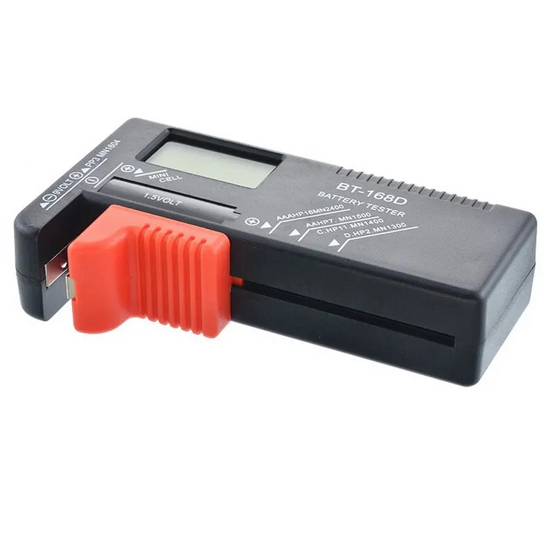 BT168D BT-168D Digital Battery Tester Volt Checker for AA AAA 9V Button Multiple Size Battery Tester Voltage Meter Tools
