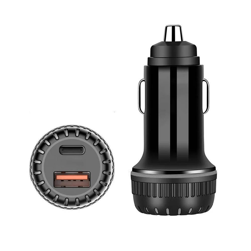  Fast Usb-c usb type C socket adapter car chargers portable dual QC3.0 PD Car charger 2021 new arrivals