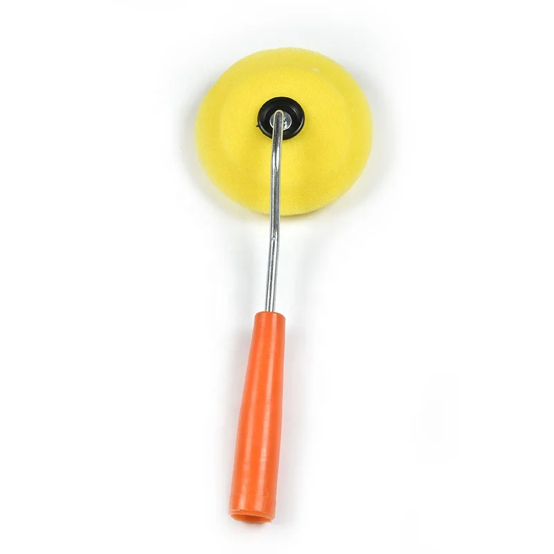 Round Style Foam  Brush Paint Roller Brush with plastic handle