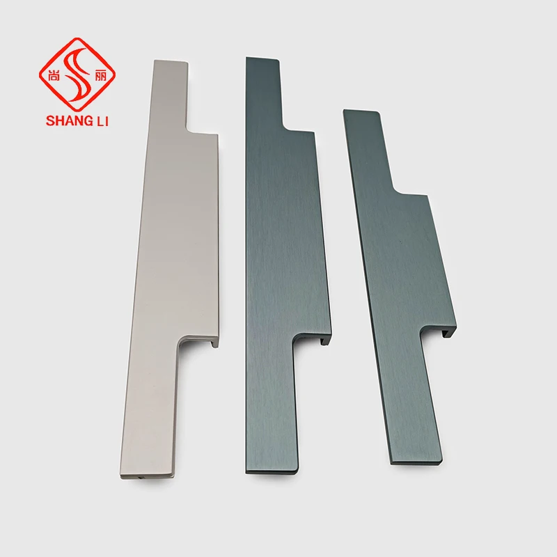 Aluminium Profile Aluminum Furniture Cabinet Drawer Handle Cabinet Pulls for Furniture Parts cabinet custom hadnle