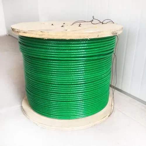 High quality High Tensile Strength SS304 SS316 Stainless Steel Plastic Coated FluorescentWire Rope 3mm