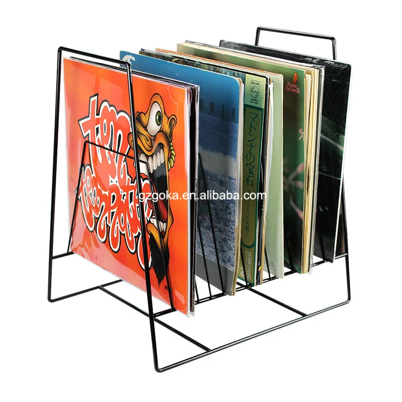 Fashion design household colorful quality Turntable vinyl record frame vinyl record shelf OEM COLOR