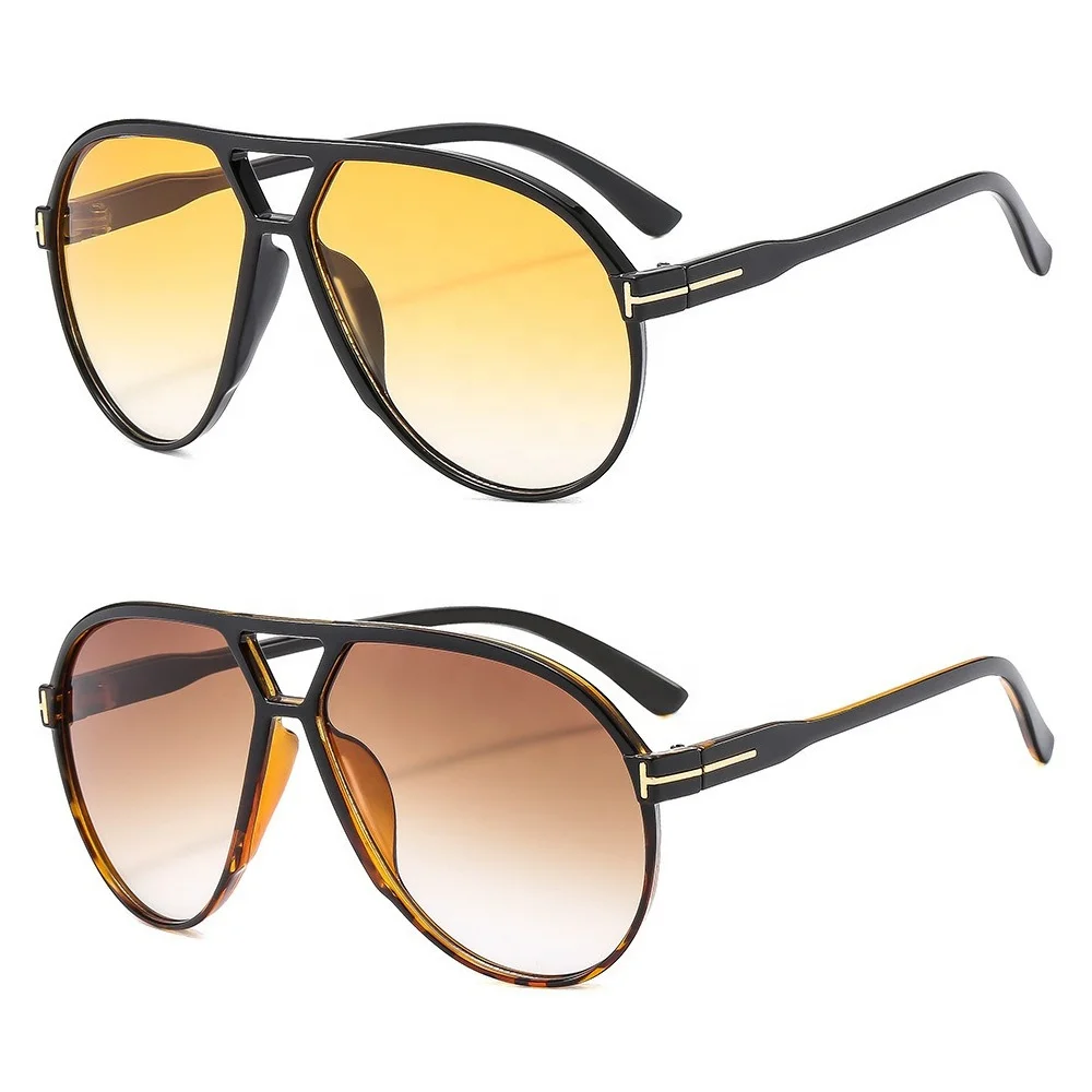 New summer accessories wholesale men women cat 3 uv400 oversized large square pc frame classic double bridge shield sunglasses