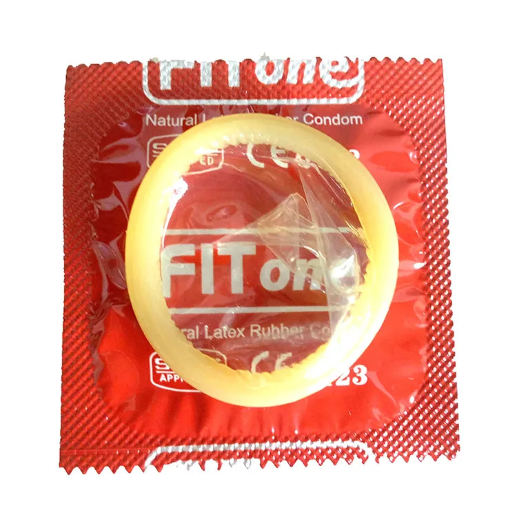 Латексные большие презервативы Fitone в горошек для мужчин стерильные