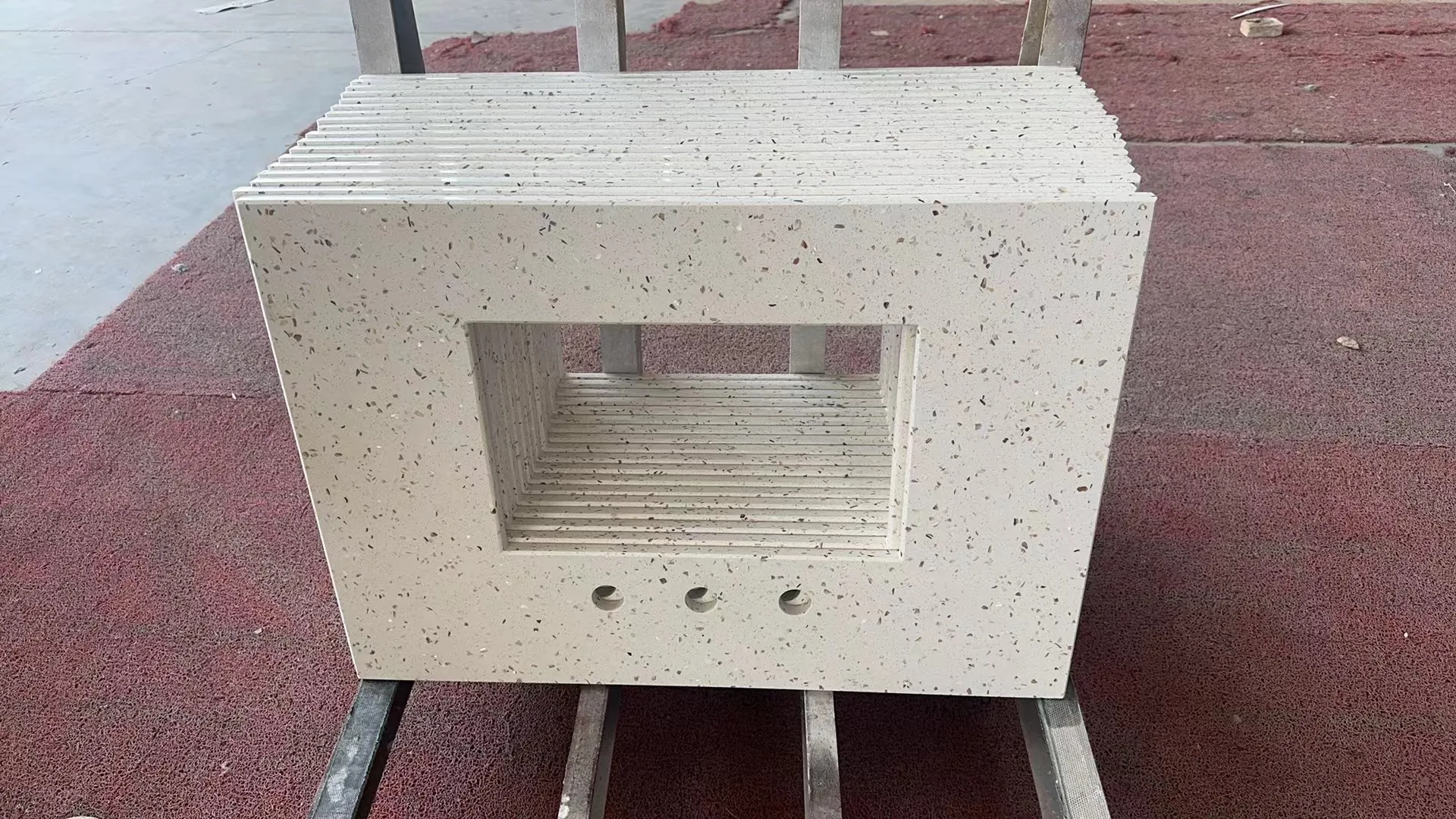 Shell quartz stone  white  quartz big slab quartz  for Vanity top  good quality good price