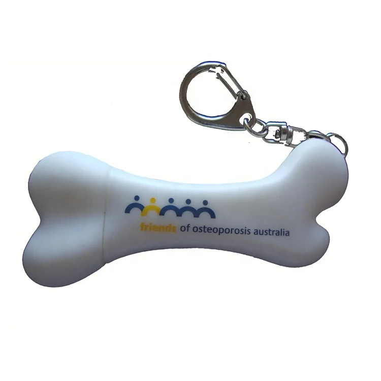 Cute Dog Bone Shape Usb Memory Stick With Logo ,Mini Pen Drive Plastic Bone USB 2.0 Flash Disk