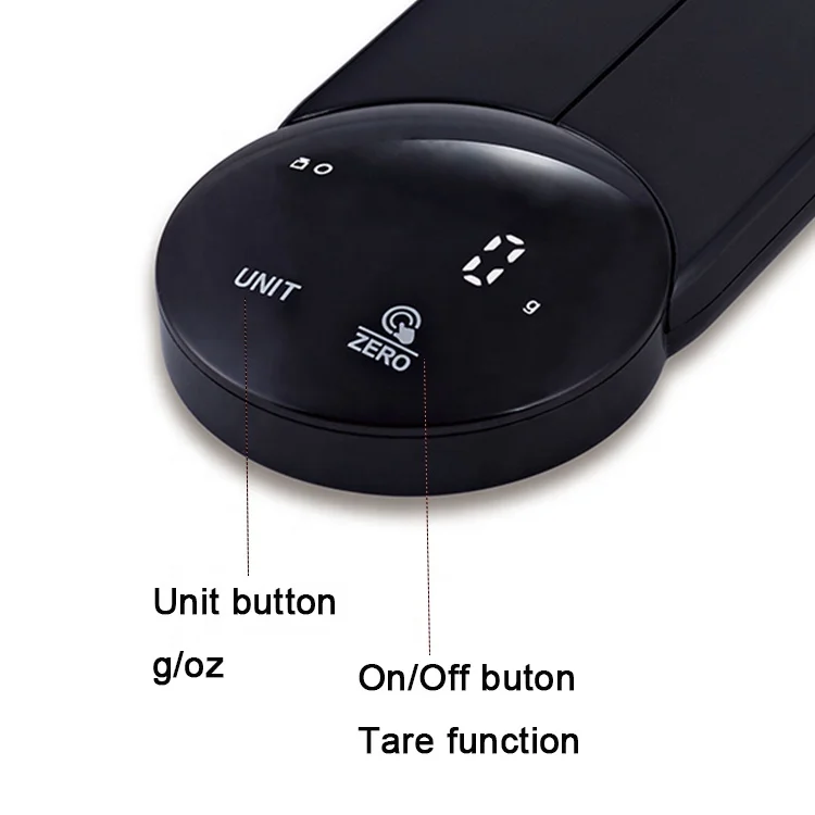 ABS Weight Measuring scale Folding Kitchen Scale LED display Food Weight Foldable Digital Scale