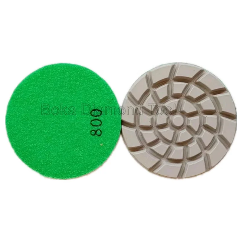 Industrial grade 6mm thickness 3 inch copper bond transitional polishing pad for grinding concrete