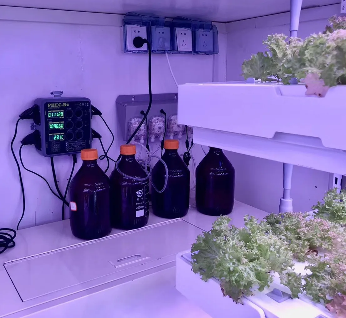 PHEC-B2 Digital Nutrient dosing Controller with PH EC sensor for  Hydroponics indoor vertical farm