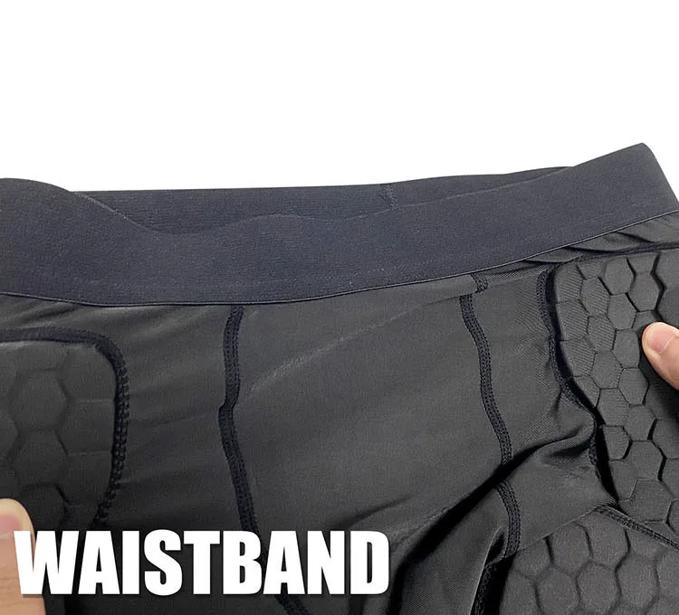 Anti-Collision Men Pad Impact Short Hip Honeycomb Protective Youth Kids Compression Padded Shorts American Football Girdle