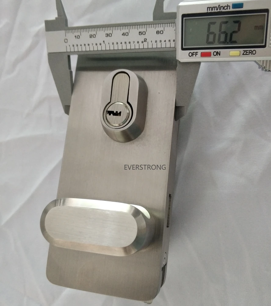 High quality heavy duty  G032 frameless double side stainless steel glass sliding door lock