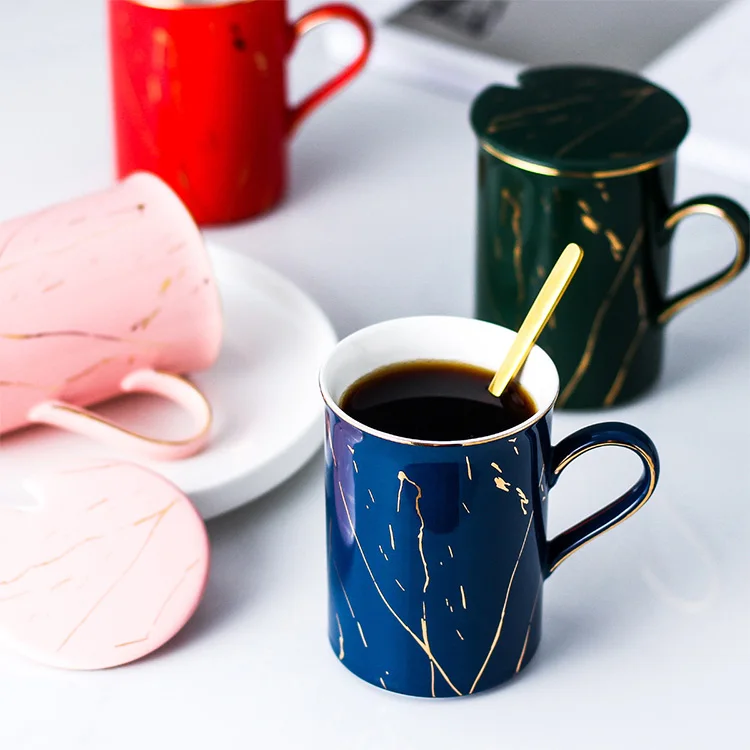 Hot Selling 30oz 14oz 12oz Ceramic  Reusable Retail Logo Printing Coffee Mug