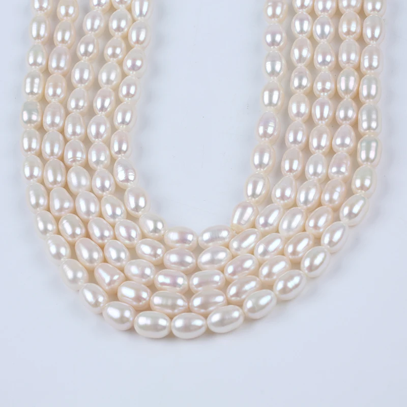 kinds of size  white oval rice shape freshwater loose beads for DIY jewelry making