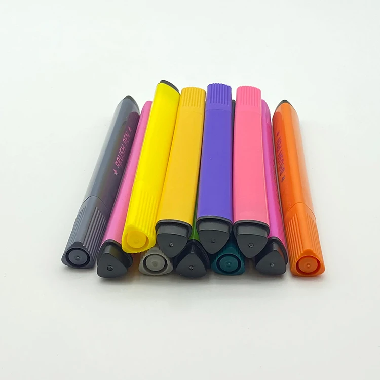 factory highquality  low MOQ cheap felt tip water color brush pens 2mm watercolor brush marker pen for artist kids drawing