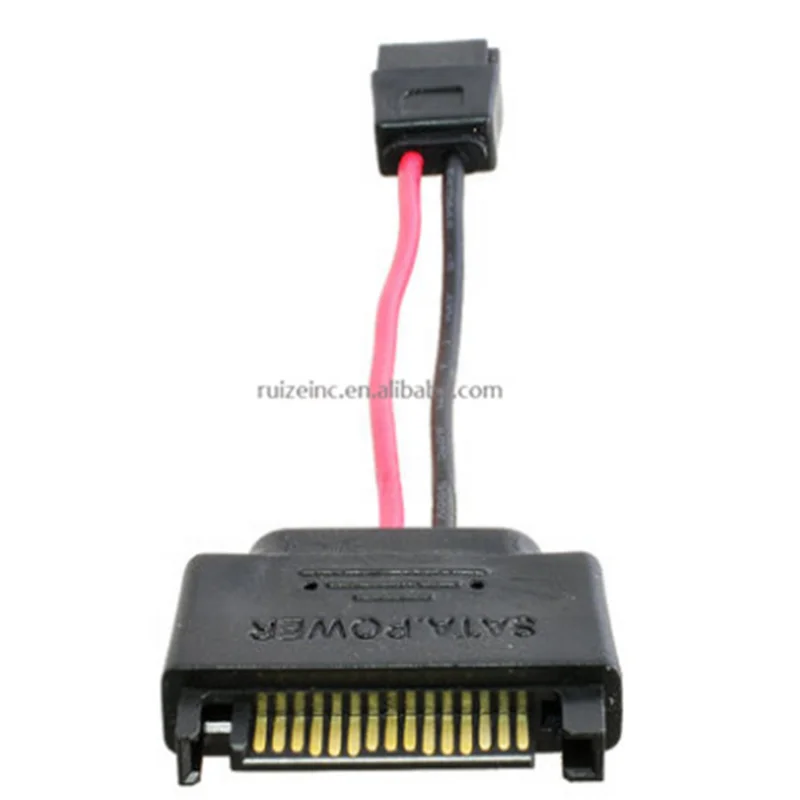 SATA 15pin к 6Pin оптическому приводу 6P 20awg толстый кабель адаптера преобразователя