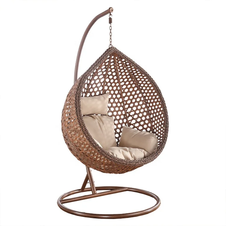 
New Model Garden Furniture Rattan Patio Swings Indoor Hanging Chairs 