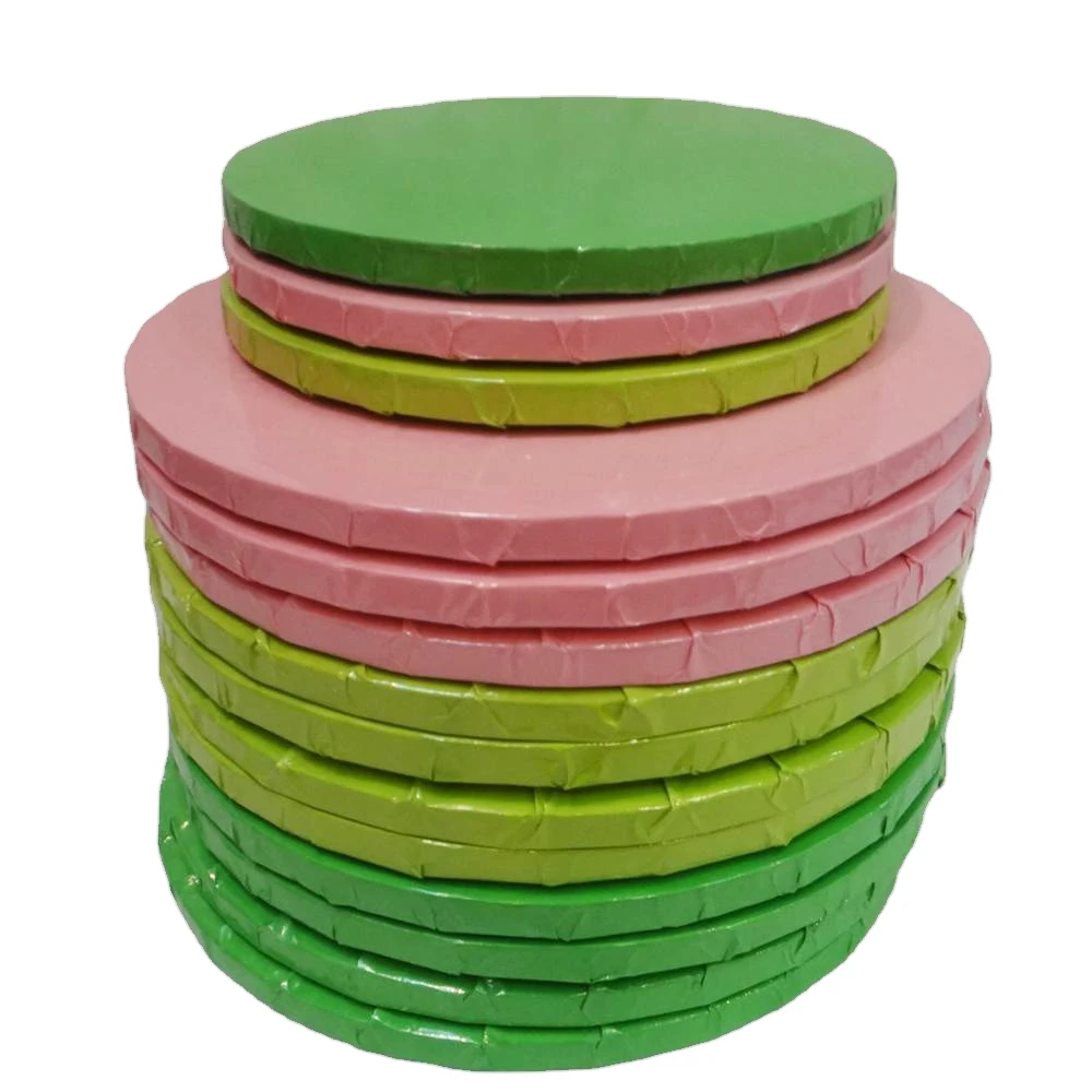 2022 New Pattern Cake Drum Factory Price Round Cake Board 12inch 12mm Thick Cake Board