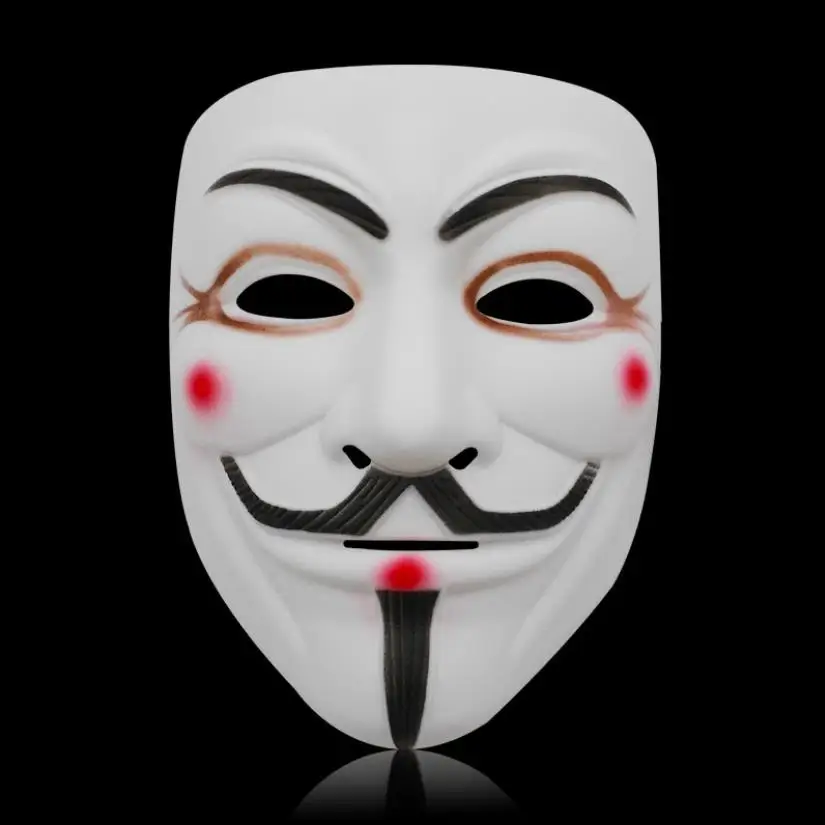 9 V Маскарадная маска маски For Vendetta» анонимным на День святого Валентина шар украшения партии полный уход за кожей лица Хэллоуин страшные для вечеринок