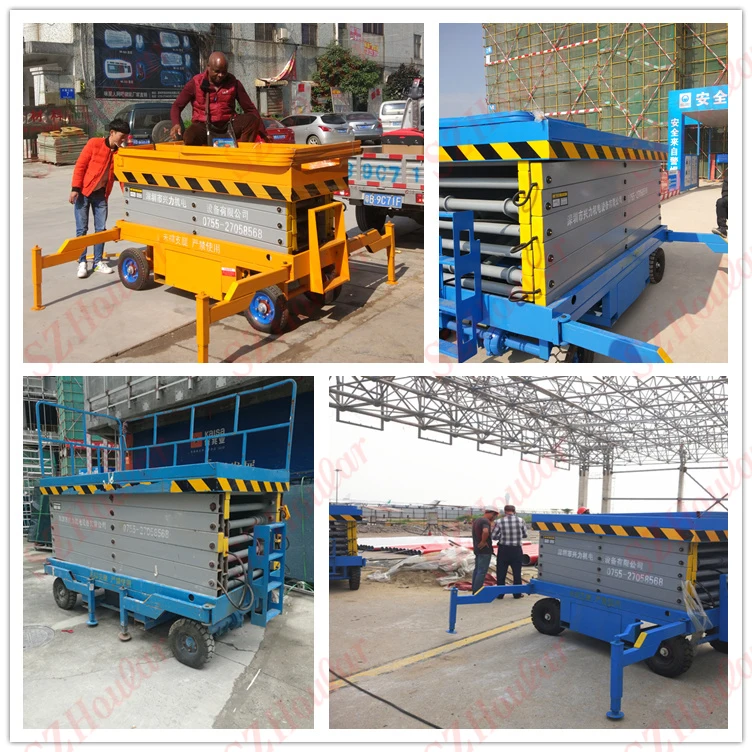 lift up table scissor work platform mechanism hydraulic table lift mechanism 500KG scissor table lift 10m