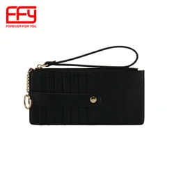 FFY New Fashion Portable Long Zipper Female Card Holder Wallet