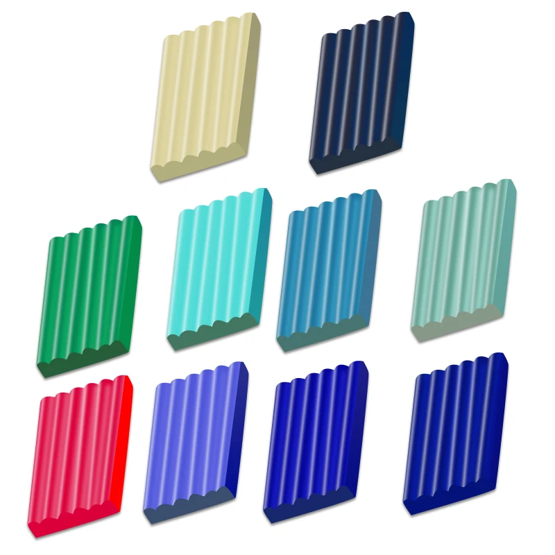 Play dough Plasticine Non-Toxic Eco-friendly air dry oven bake polymer modeling blocks sculpting clay kit Tools DIY For Kids