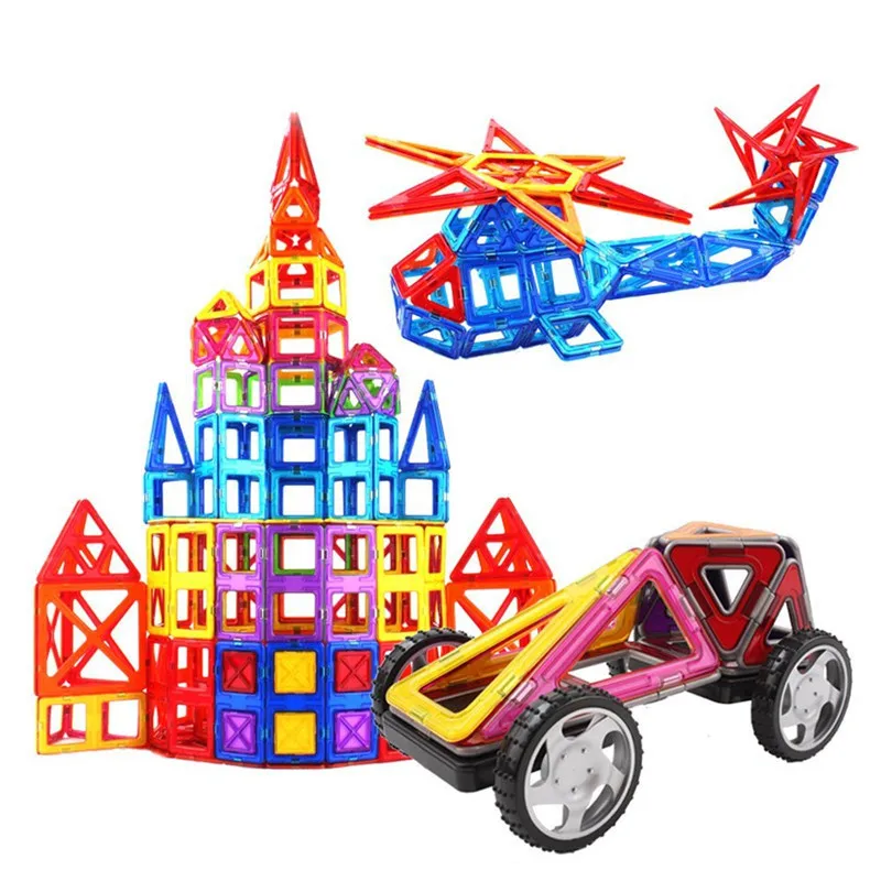 High Quality 80pcs Magnetic Building Blocks Preschool Magnetic Tiles