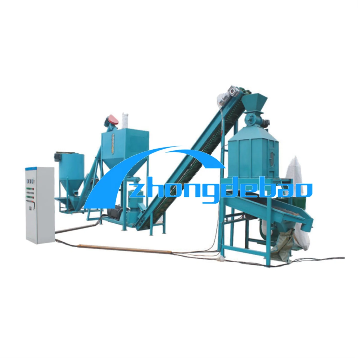 2024 poultry feed chicken pig pellet making machine/Animal Feed Pellet Production Line